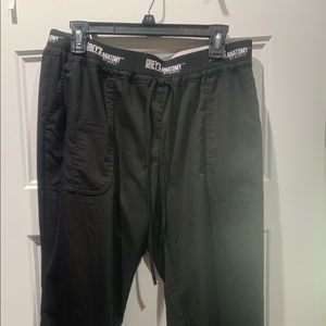 Grey’s  Anatomy Scrub Pants. L. Black.